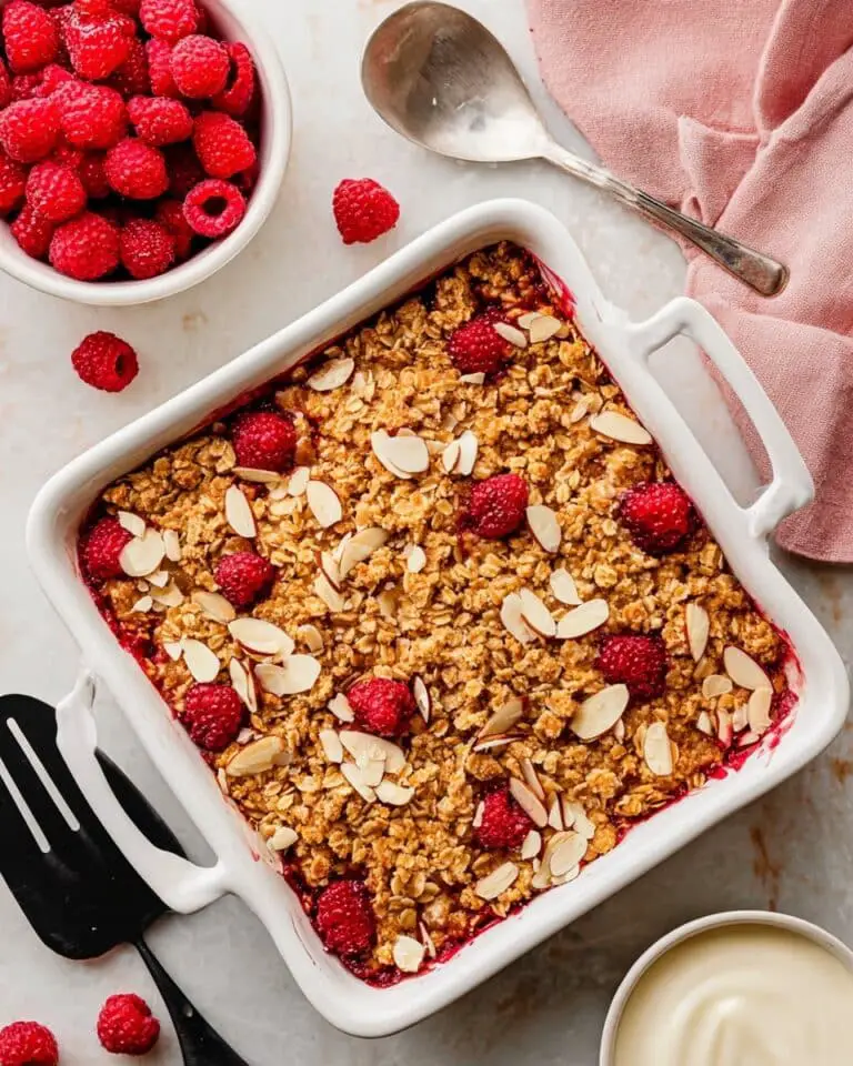 Raspberry Baked Oatmeal Recipe