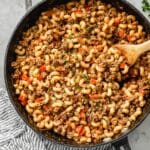 Ground Beef Pasta in Savory Tomato Cream Sauce Recipe