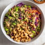 Edamame and Quinoa Salad with Peanut Dressing Recipe