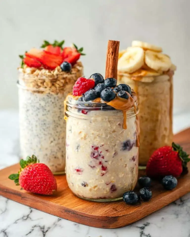 5 Minute High Protein Overnight Oats Recipe