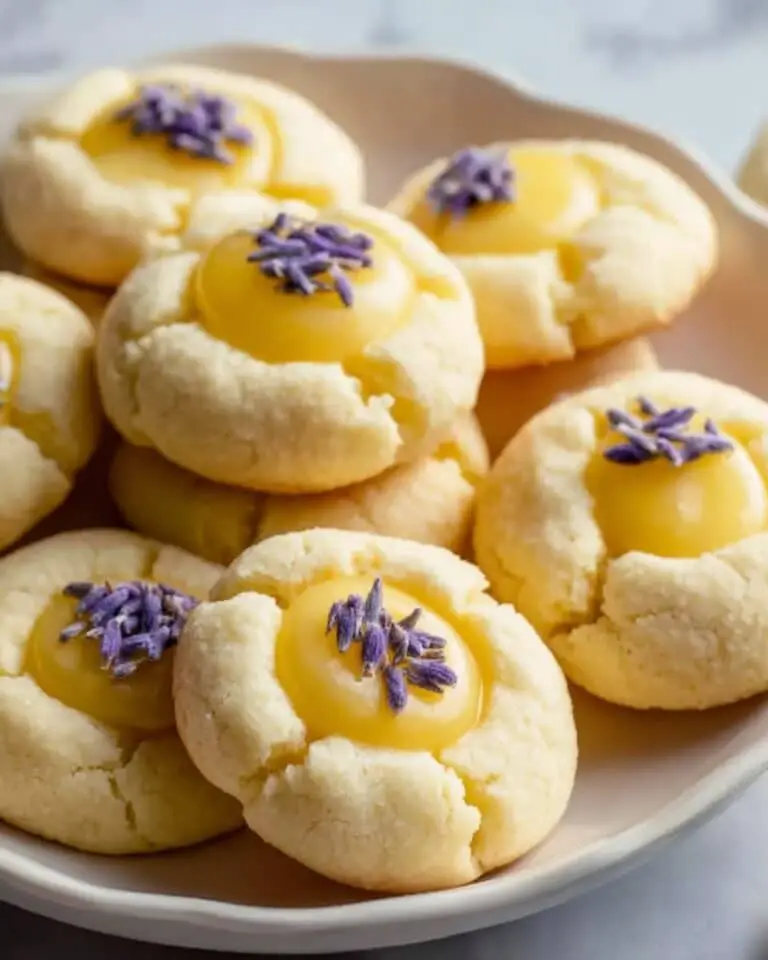 Lemon Lavender Thumbprint Cookies Recipe