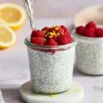 Creamy Lemon Chia Pudding with Raspberries Recipe