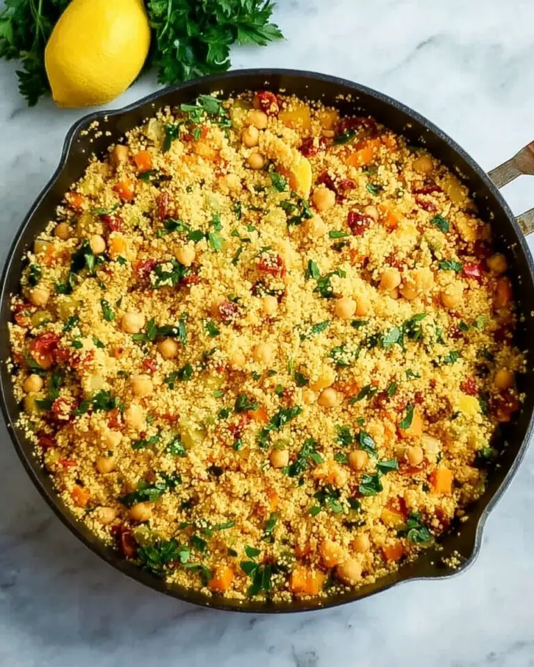 One-Pot Couscous with Chickpeas and Roasted Vegetables Recipe