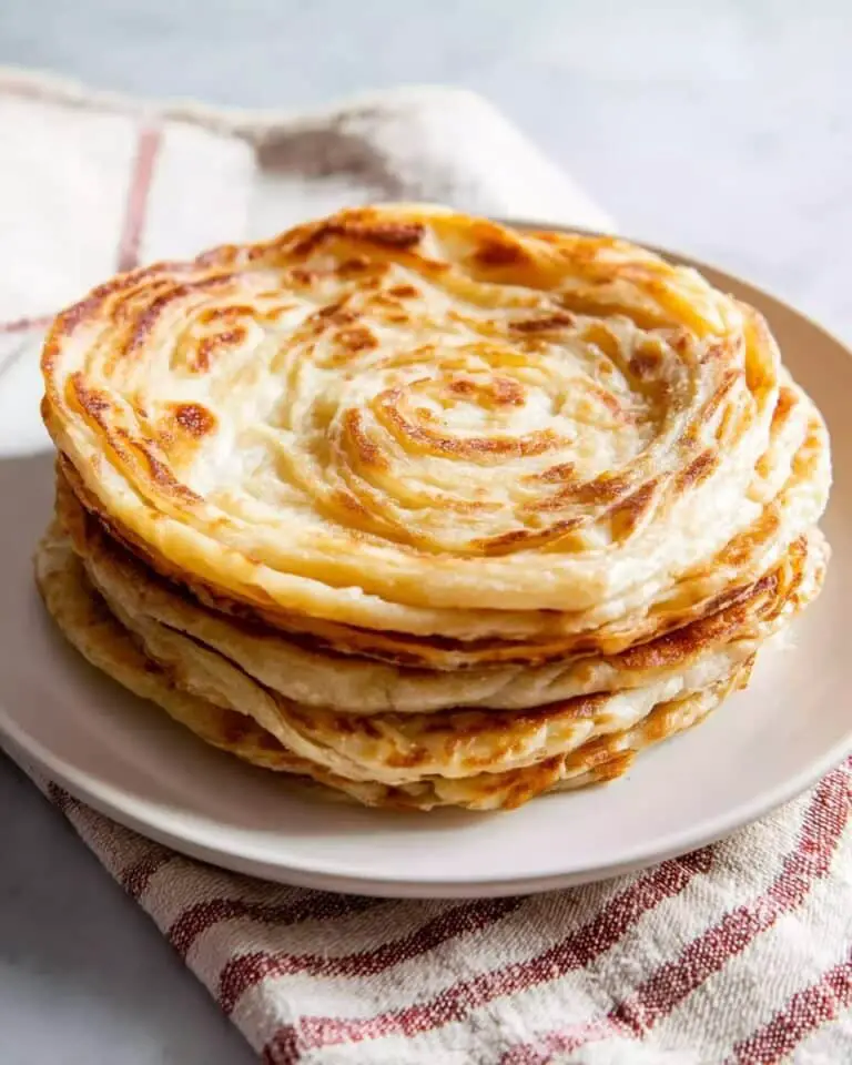 Flaky South Asian Paratha (Indian Flatbread) Recipe