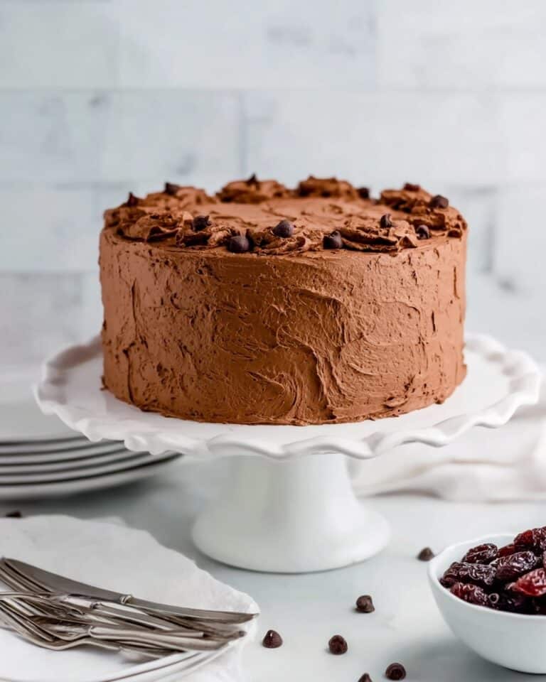Date Sweetened Chocolate Layer Cake Recipe