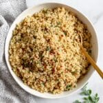 5-Ingredient Garlic Butter Quinoa Recipe