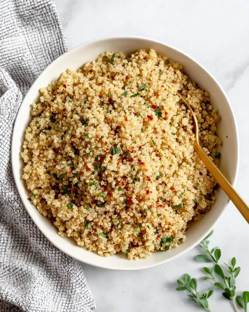 5-Ingredient Garlic Butter Quinoa Recipe