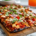 Loaded BBQ Chicken Flatbread Recipe
