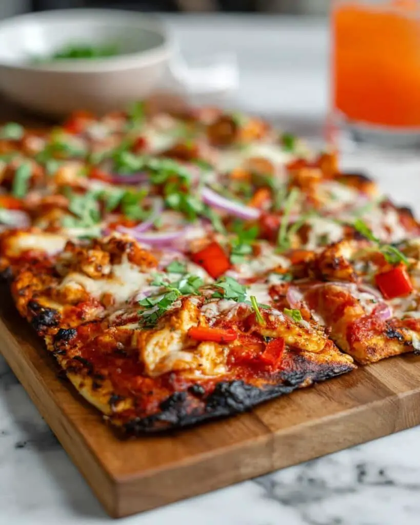 Loaded BBQ Chicken Flatbread Recipe