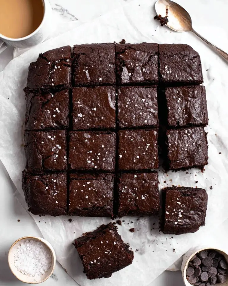 Healthy Applesauce Brownies (Vegan + Eggless) Recipe