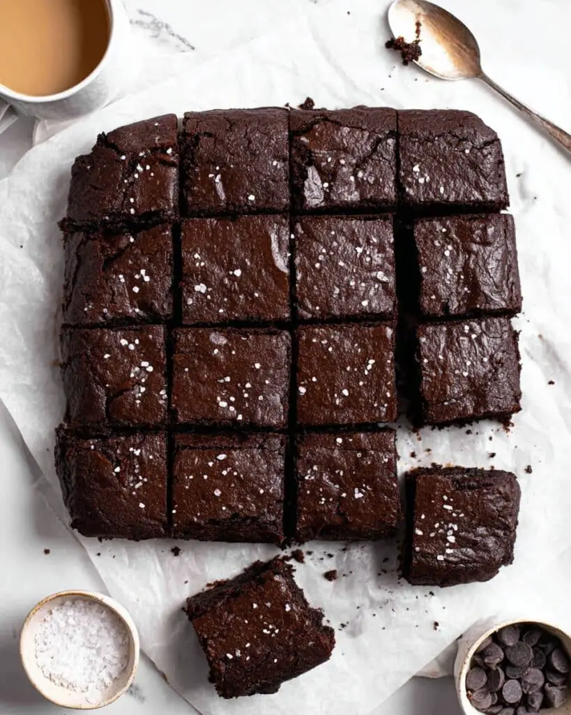 Healthy Applesauce Brownies (Vegan + Eggless) Recipe