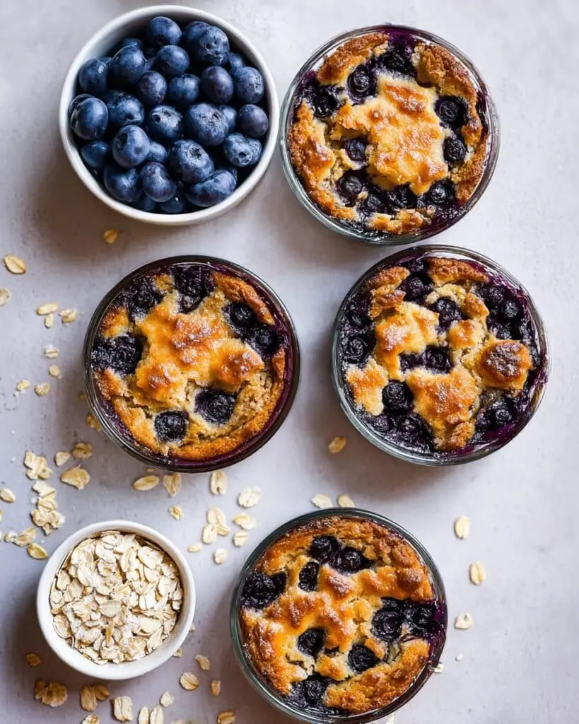 Baked Blueberry Cottage Cheese Breakfast Bowls Recipe