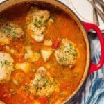 Hearty Chicken Vegetable Stew with Tomatoes and Herbs Recipe
