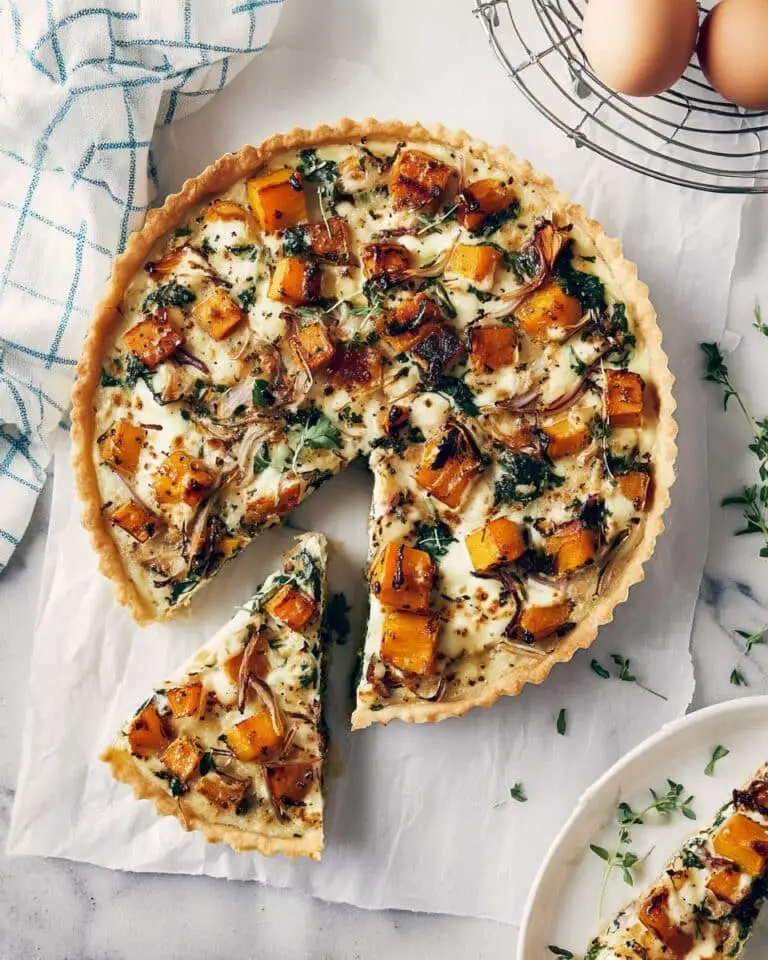 Butternut Squash, Kale, and Gruyère Quiche Recipe