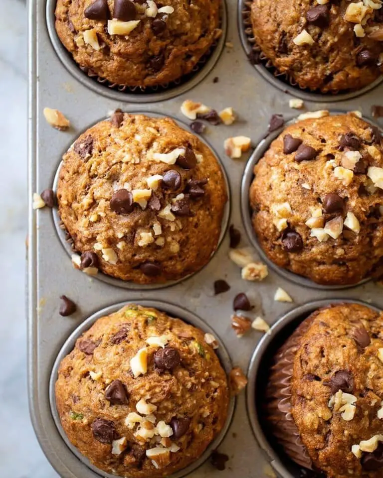 Hearty Whole Wheat Banana Zucchini Muffins Recipe