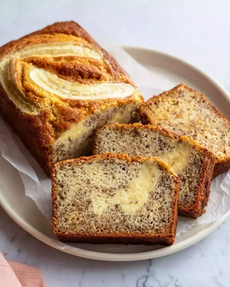Cream Cheese Swirl Banana Bread Recipe