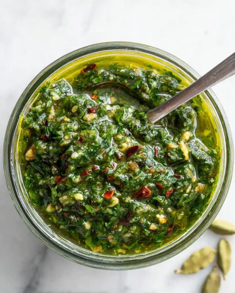 Easy Zhoug (Spicy Cilantro Sauce) Recipe