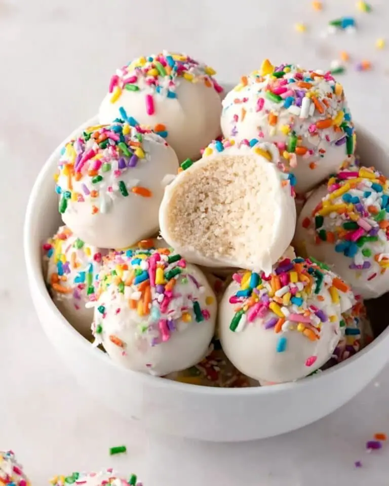 No Bake Funfetti Cheesecake Bites Recipe