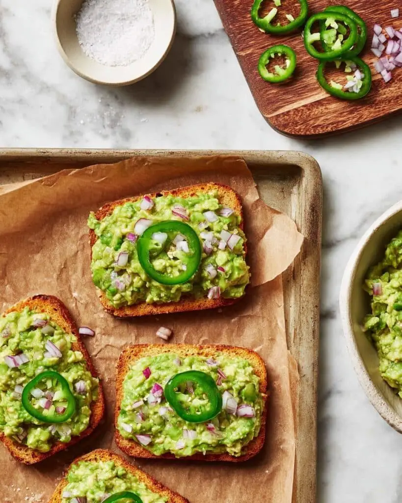 Spicy Smashed Avocado Hash Brown Toasts Recipe