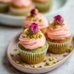 Vegan Mini Rose Cupcakes Recipe