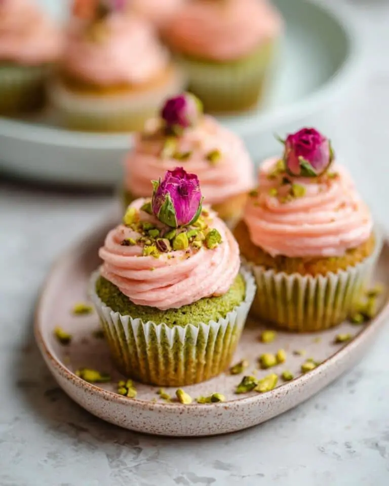 Vegan Mini Rose Cupcakes Recipe