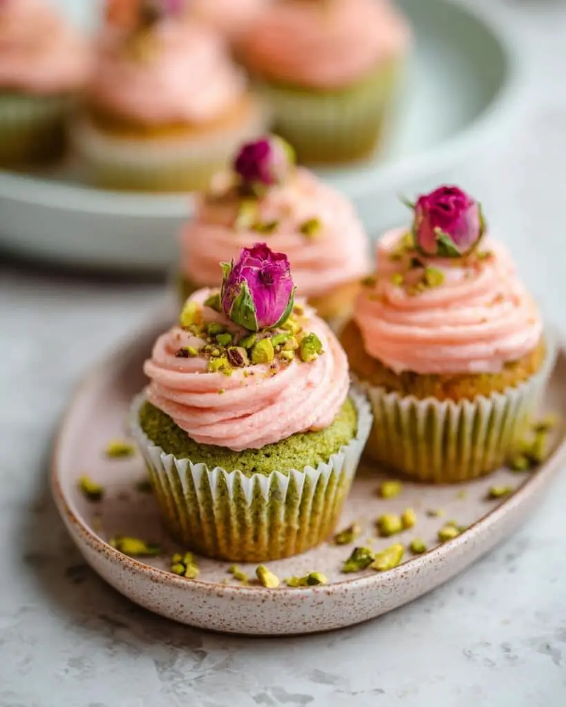 Vegan Mini Rose Cupcakes Recipe