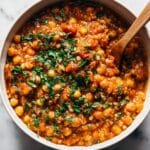 Pearl Couscous Skillet with Tomatoes, Chickpeas, and Feta Recipe