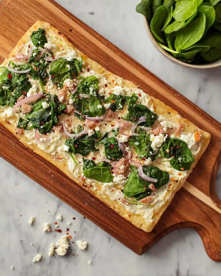Spinach and Feta Flatbread Recipe
