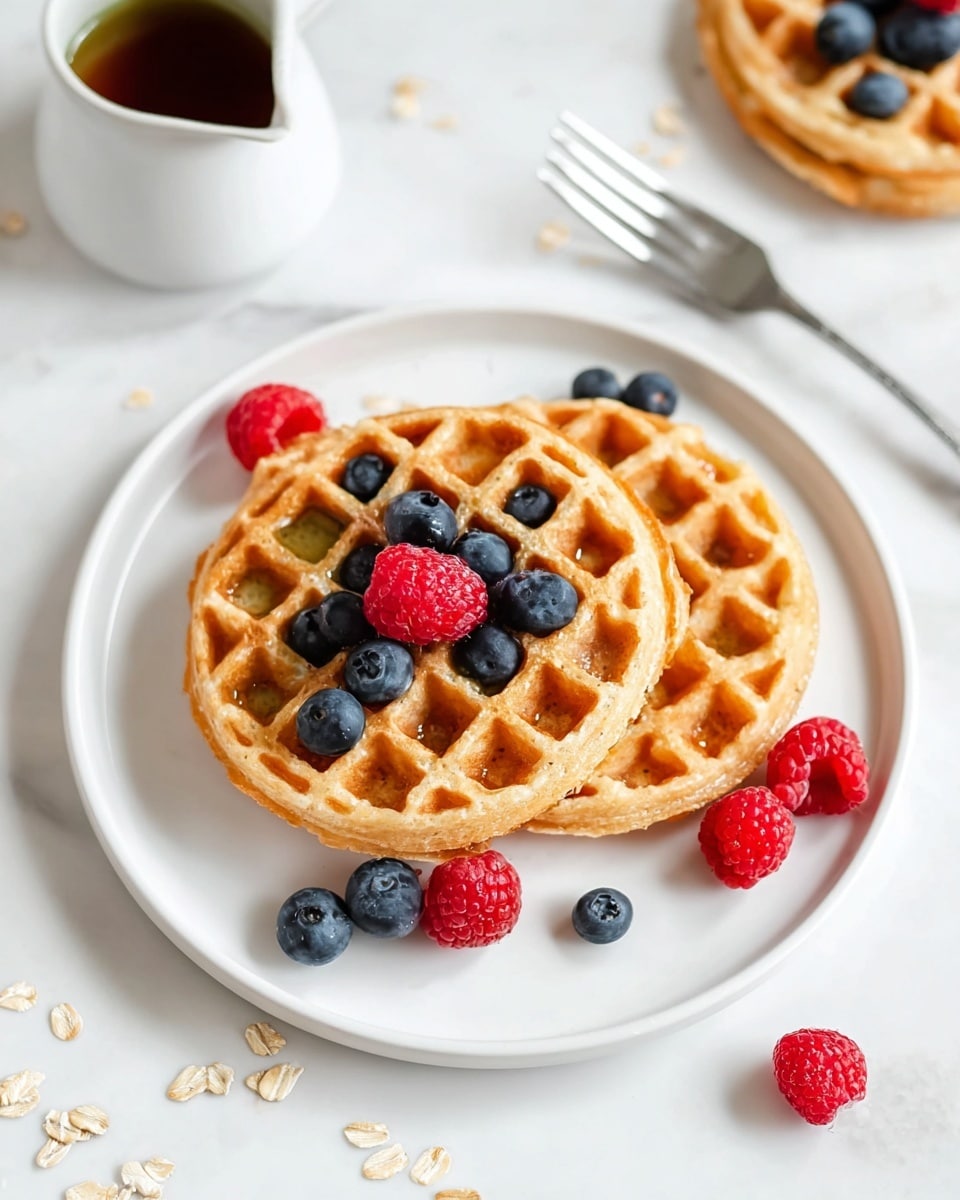 Healthy Oat Waffles Recipe