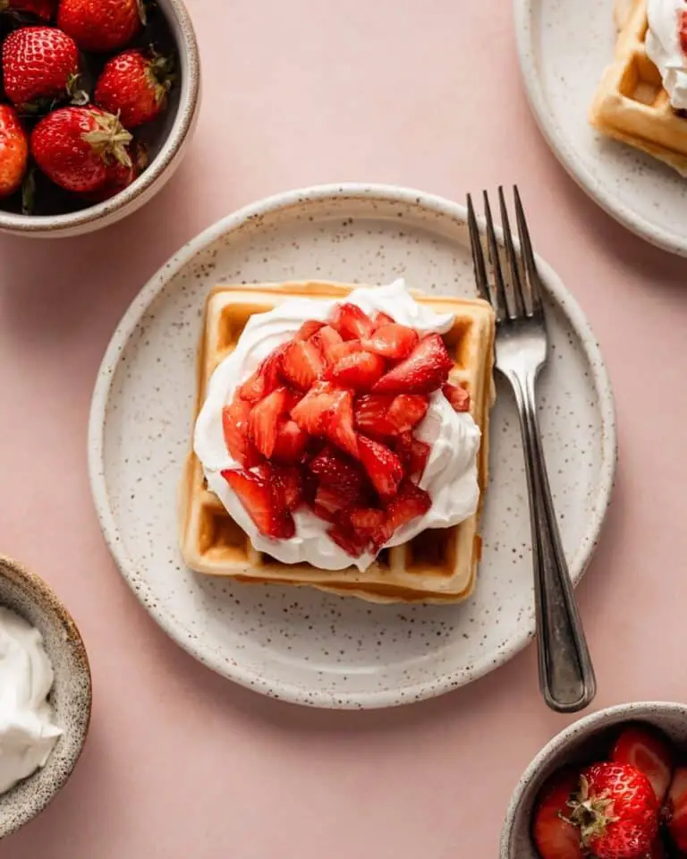 Strawberry Shortcake Waffles Recipe