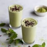 Vanilla Mint Matcha Protein Shake Recipe