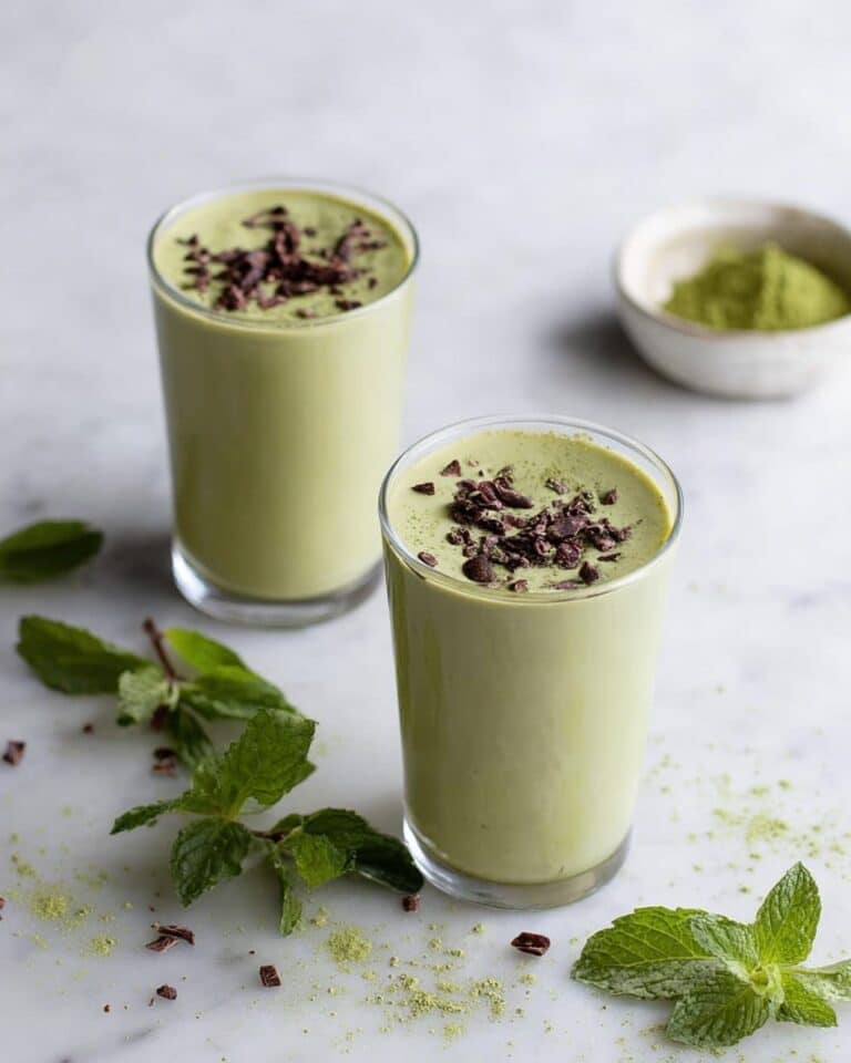 Vanilla Mint Matcha Protein Shake Recipe