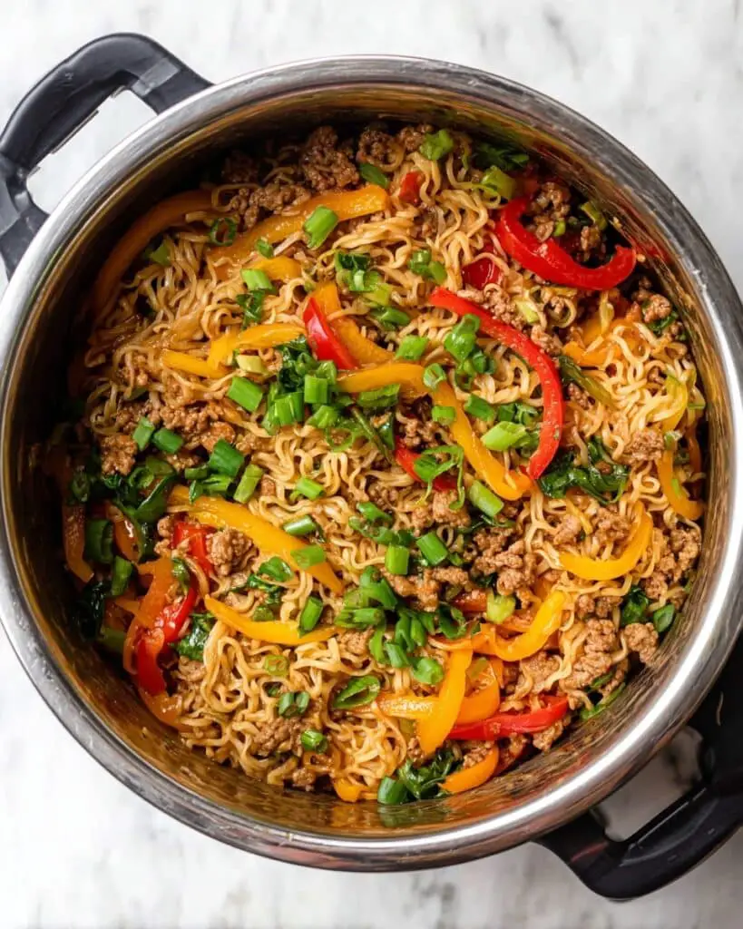 Instant Pot Chicken Ramen Stir Fry Recipe