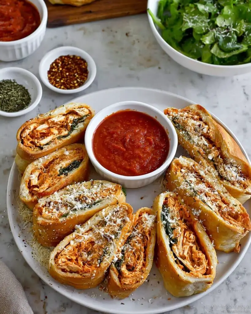 Easy Cheesy Chicken Stromboli Recipe