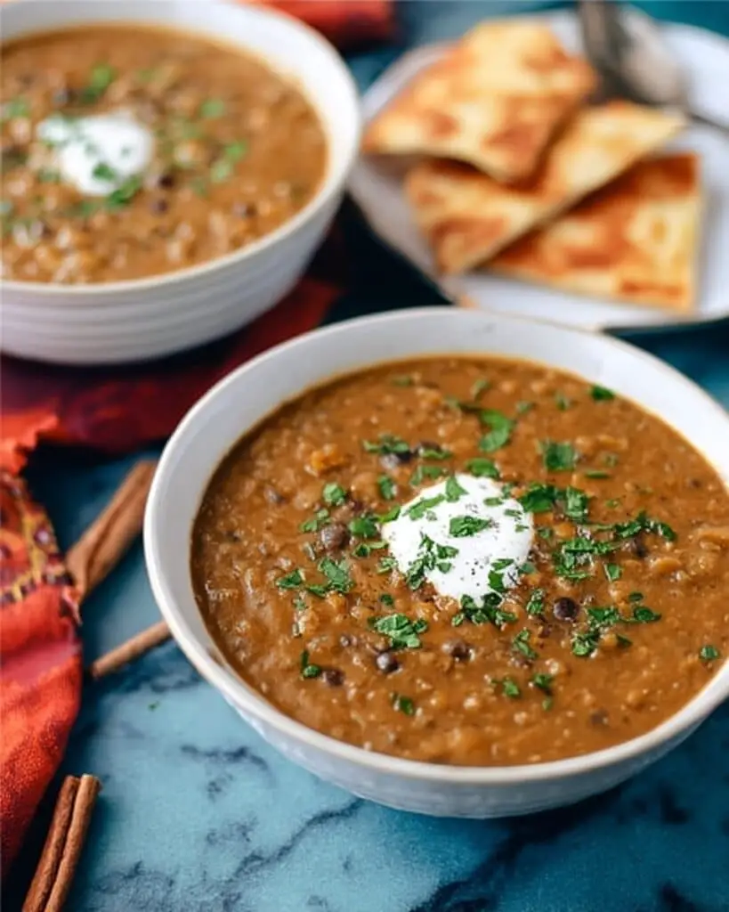 Hearty Lentil & Black Bean Soup with Smoked Paprika Recipe
