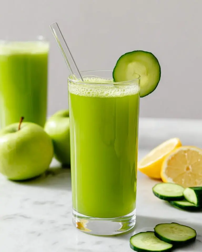 Refreshing Cucumber Lemon Green Apple Juice Recipe