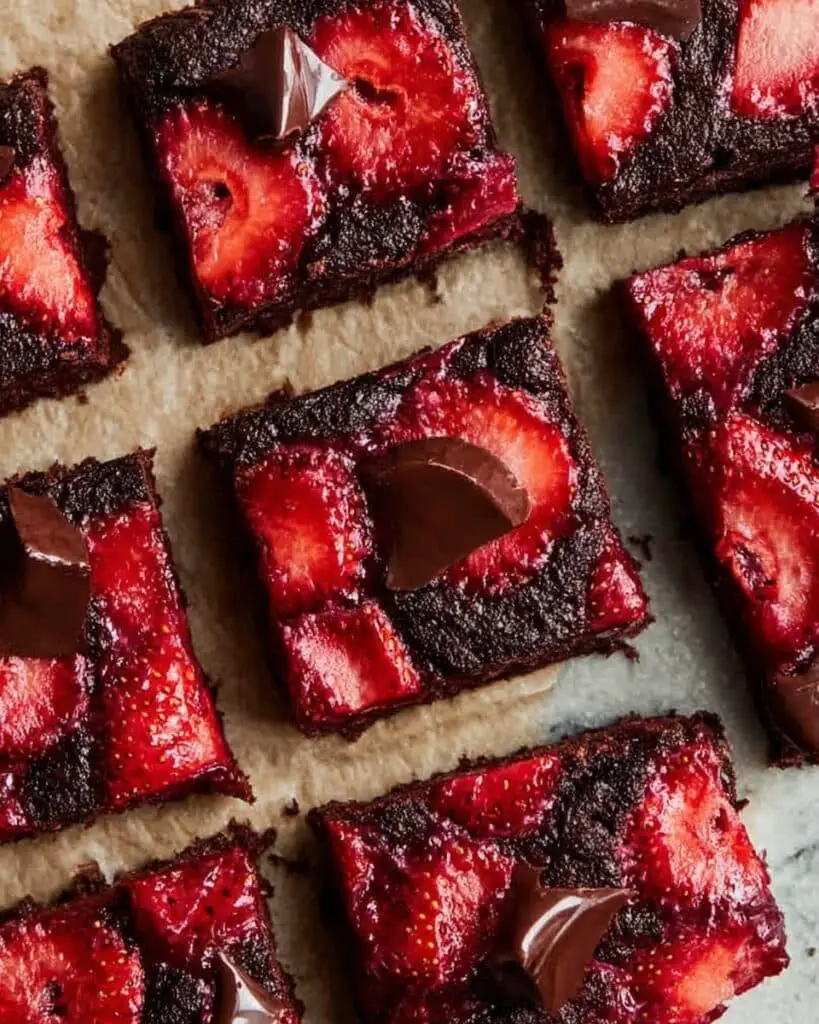 Strawberry Chocolate Brownies Recipe