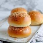 One Hour Sourdough Discard Burger Buns Recipe