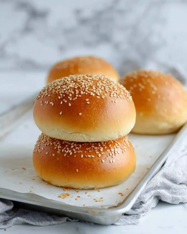 One Hour Sourdough Discard Burger Buns Recipe
