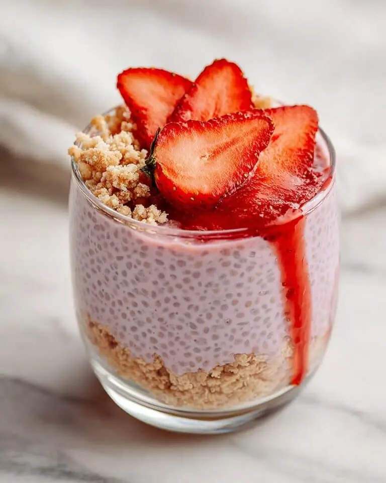 Strawberry Crumble Chia Pudding Recipe