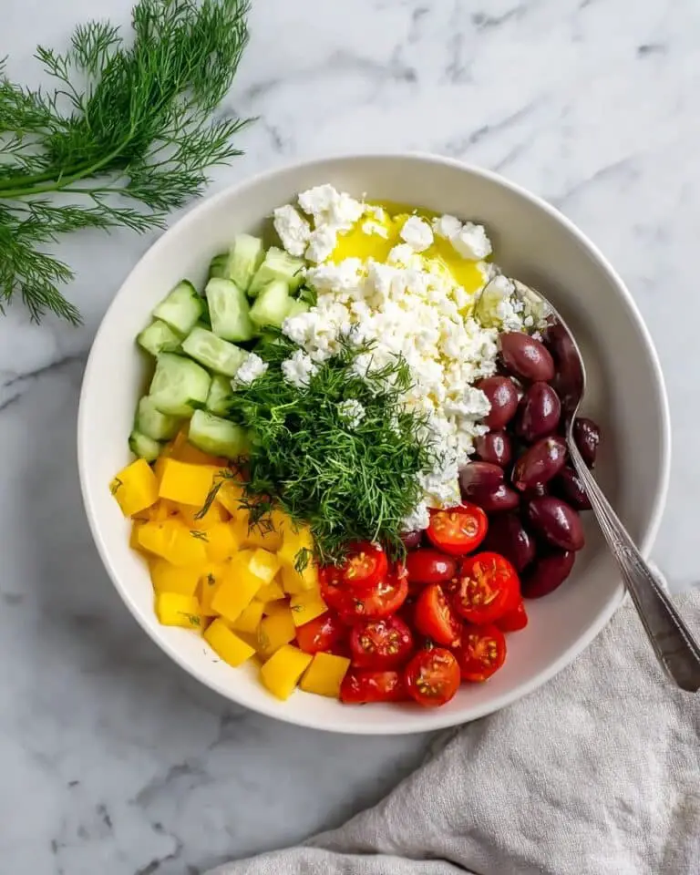 Greek Cottage Cheese Bowl (Easy High-Protein Recipe) Recipe