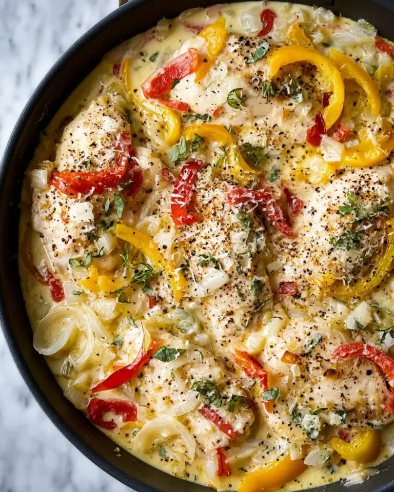 Creamy Pepperoncini Chicken Skillet Recipe