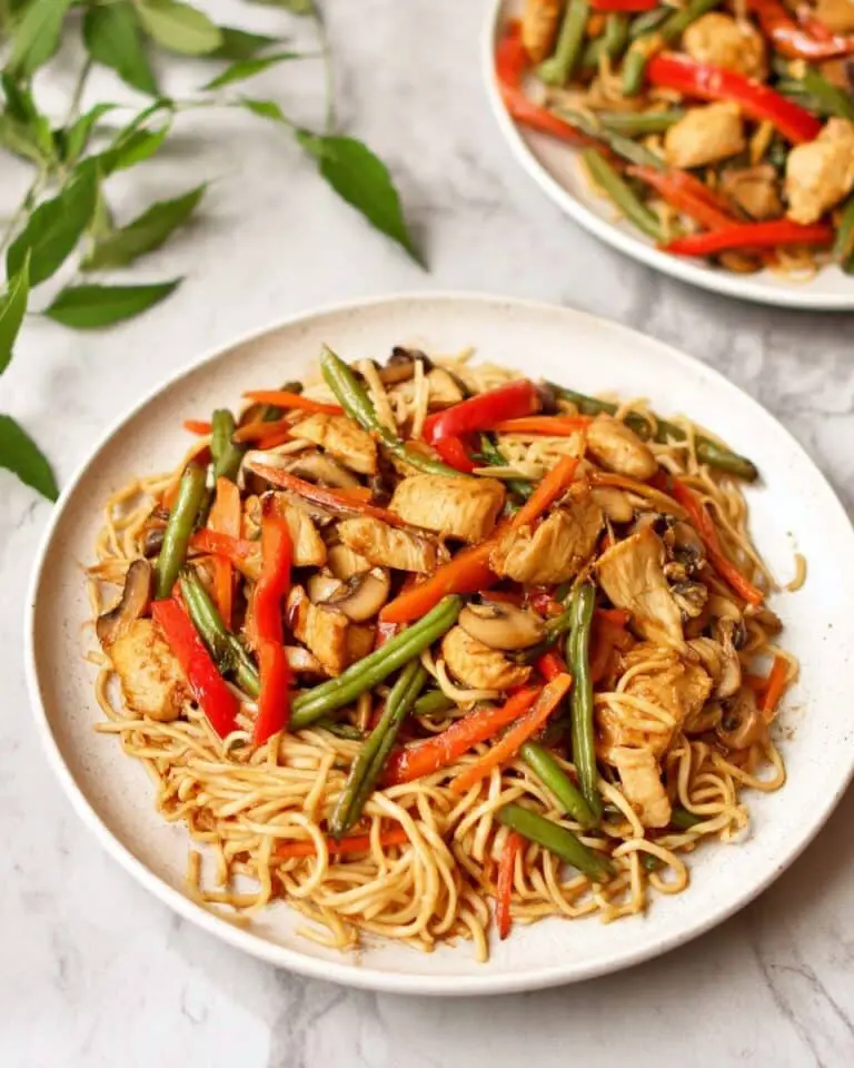 Sweet and Sour Chicken with Noodles and Vegetables Recipe