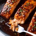 Honey Garlic Glazed Salmon Recipe
