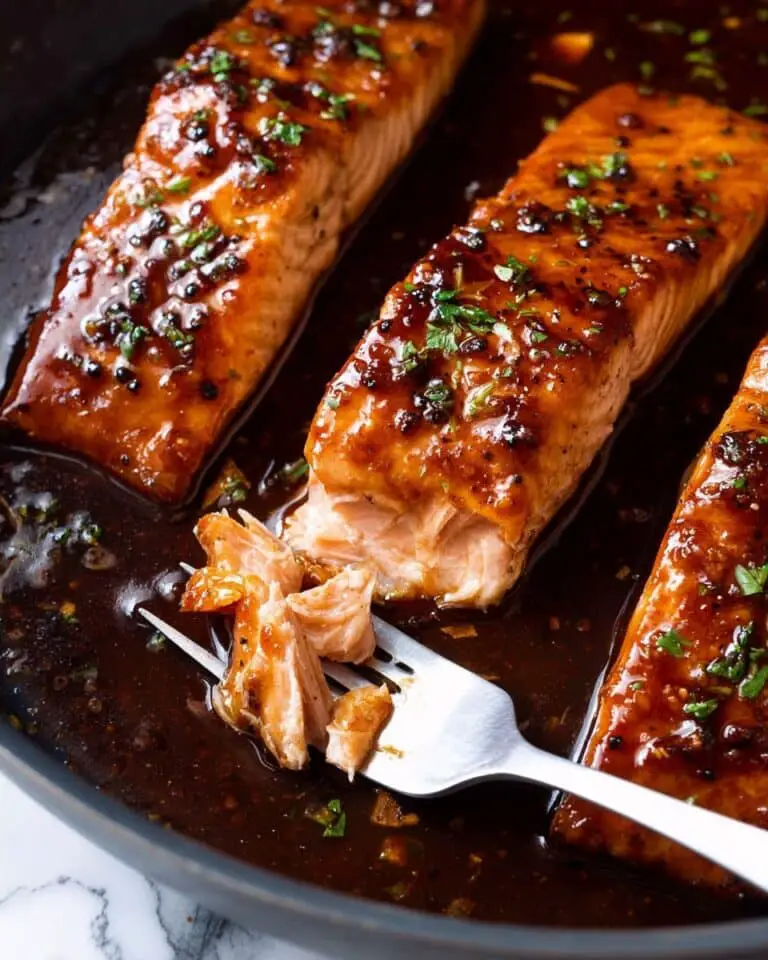 Honey Garlic Glazed Salmon Recipe