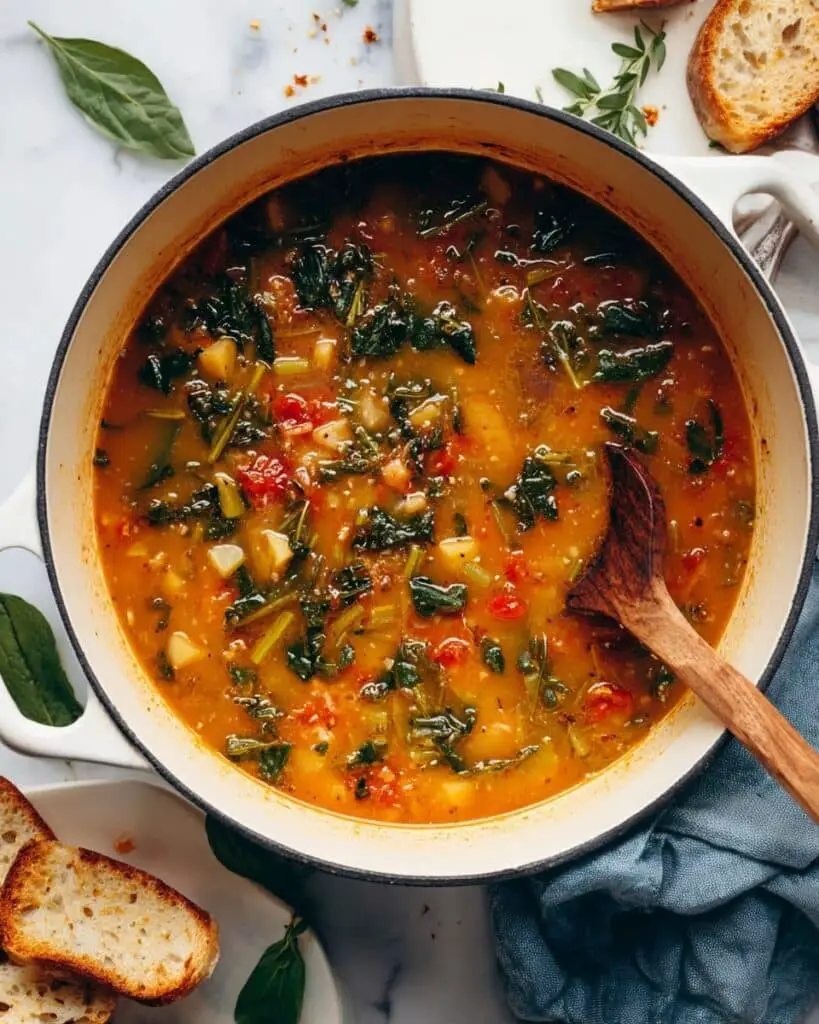 Creamy Tuscan White Bean & Kale Soup (Vegan & One-Pot) Recipe