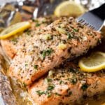Baked Lemon Garlic Butter Salmon Recipe