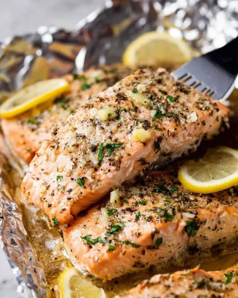 Baked Lemon Garlic Butter Salmon Recipe