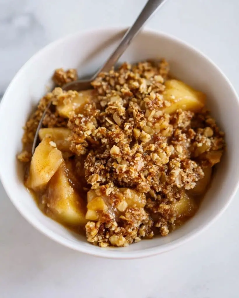 Healthy Breakfast Apple Crumble Recipe