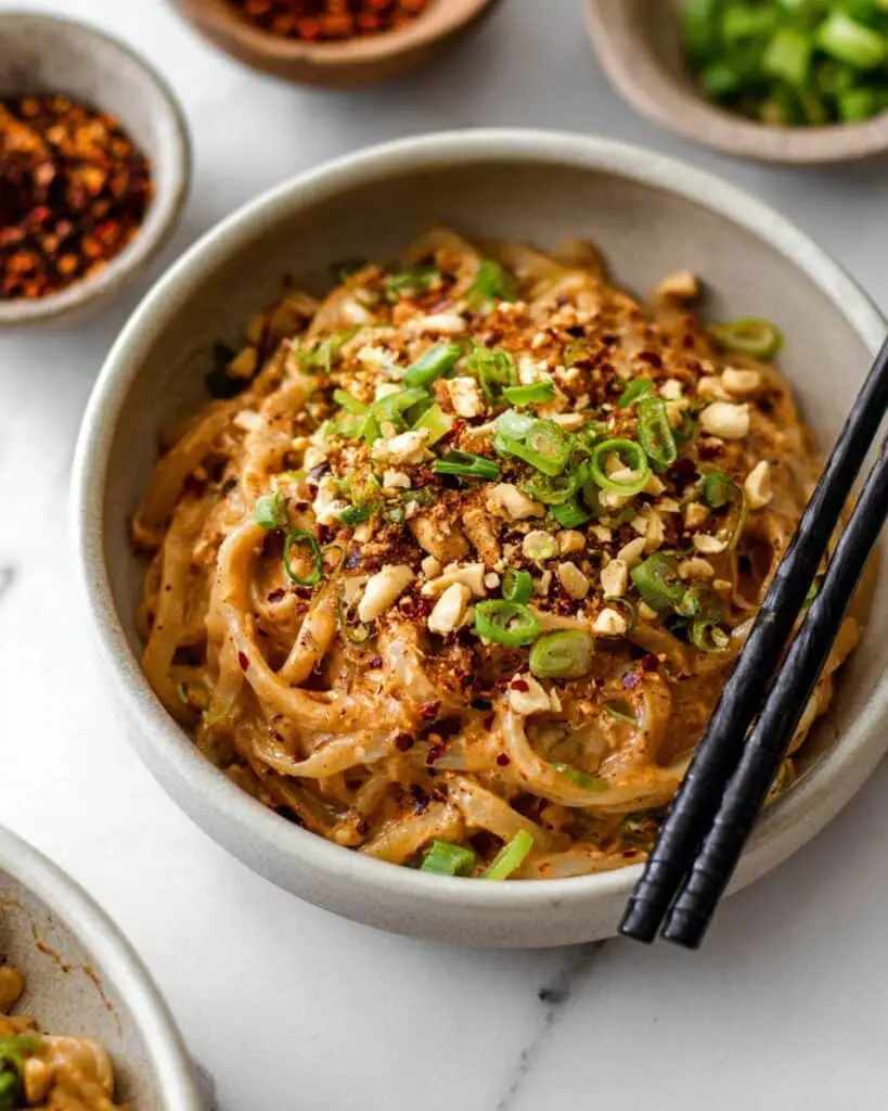 Spicy Peanut Butter Noodles Recipe
